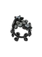 Dsquared2 Crystal-embellished Wrap Ring - Black