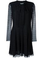 Philosophy Di Lorenzo Serafini Lace Mini Dress, Women's, Size: 46, Black, Polyamide/other Fibres/polyester