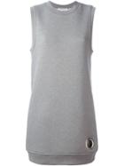 T By Alexander Wang Eyelet Detail Sweatshirt Dress