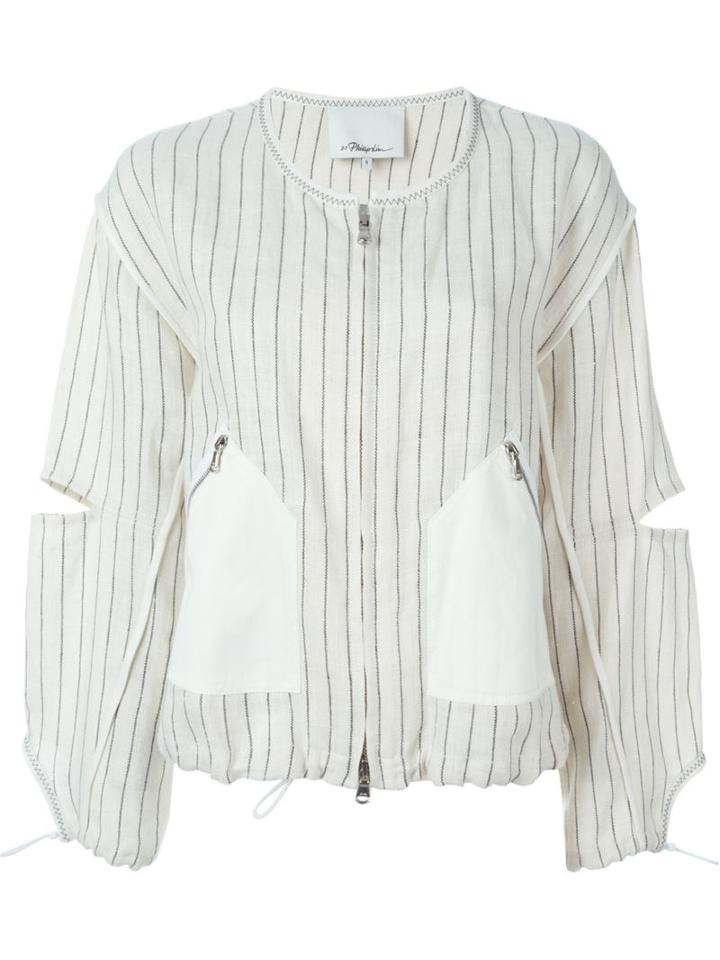 3.1 Phillip Lim Pinstripe Cropped Jacket