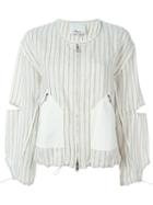 3.1 Phillip Lim Pinstripe Cropped Jacket