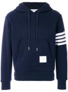 Thom Browne Relaxed Fit Engineered 4-bar Stripe Cashmere Shell Hoodie