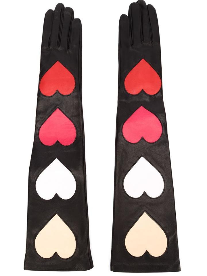 Christopher Kane Heart Applique Long Gloves