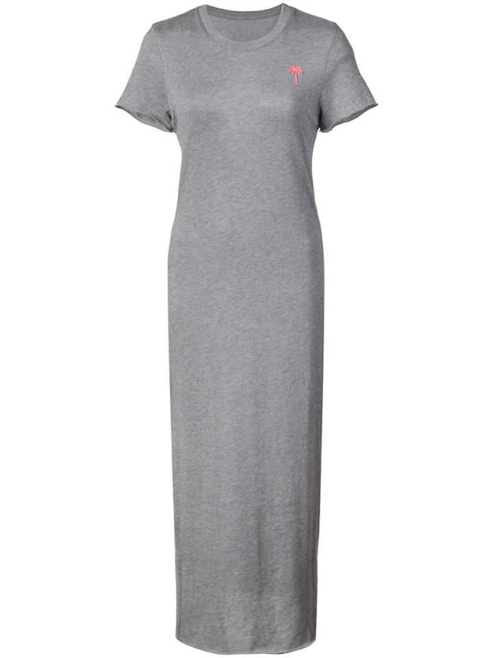The Elder Statesman Midi T-shirt Dress - Grey