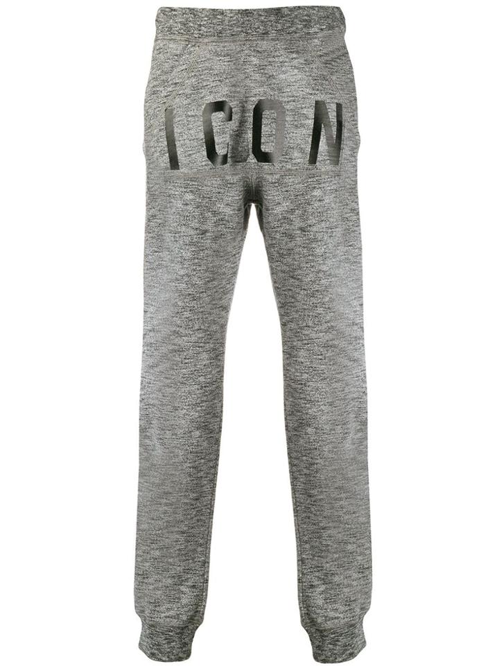 Dsquared2 Icon Print Track Pants - Grey