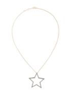 Rosa De La Cruz Diamond Encrusted Star Pendant Necklace, Women's, Metallic
