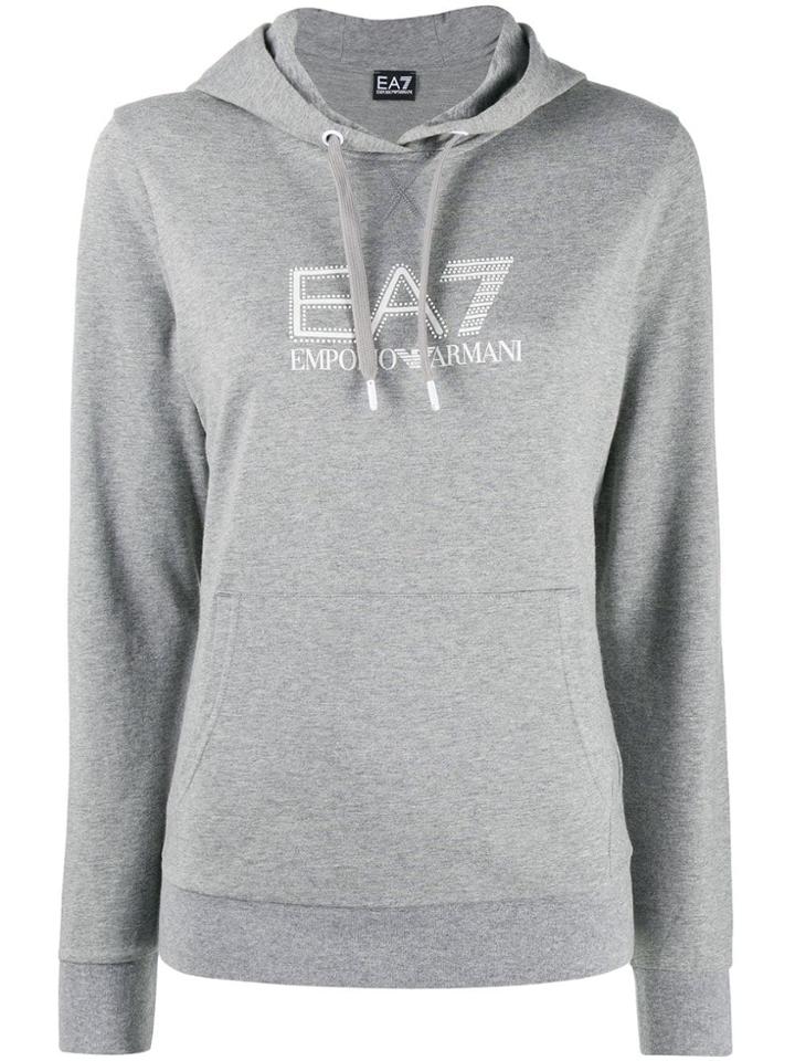 Ea7 Emporio Armani Kangaroo Pocket Hoodie - Grey