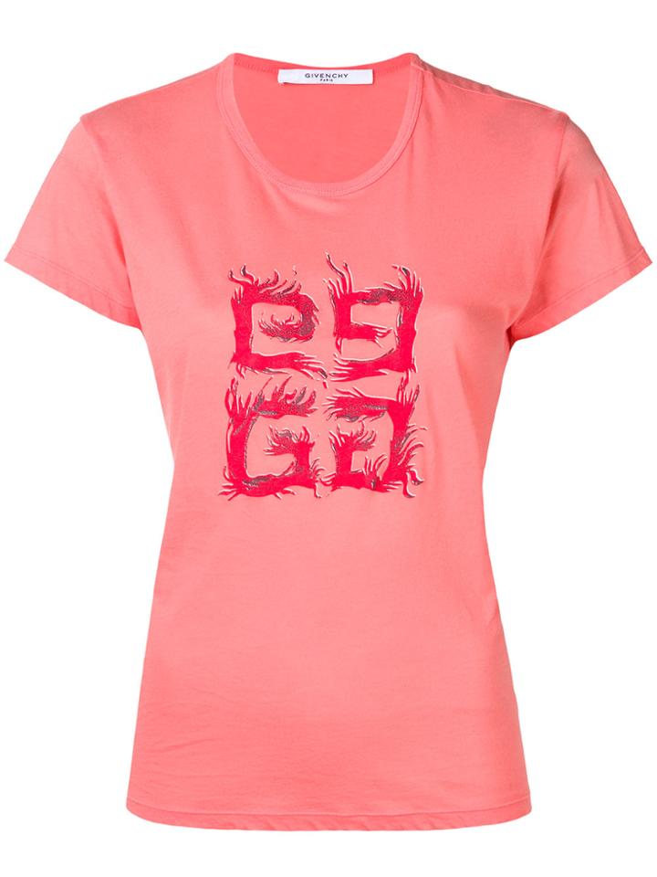Givenchy 4g Logo T-shirt - Pink & Purple