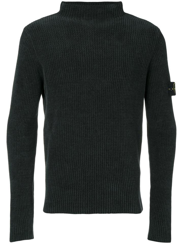 Stone Island - Fitted Roll Neck Sweater - Men - Cotton - Xxl, Green, Cotton