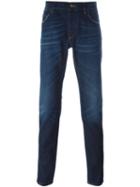 Dolce & Gabbana Tapered Jeans, Men's, Size: 48, Blue, Cotton/calf Leather/zamac