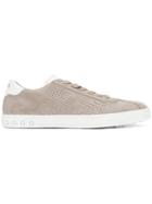 Tod's Perforated Lace-up Sneakers - Grey
