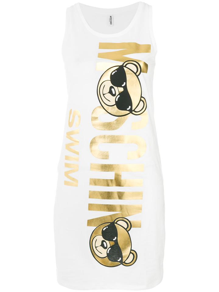 Moschino Moschino Bear Tank Dress - White