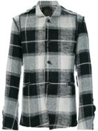 Lost & Found Ria Dunn - Checked Shirt Jacket - Men - Cotton/linen/flax/polyamide/wool - M, Black, Cotton/linen/flax/polyamide/wool