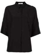 Jil Sander Plain Shirt, Women's, Size: 36, Black, Silk