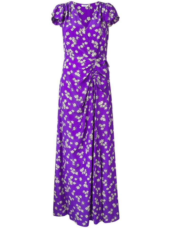 P.a.r.o.s.h. Floral Print Maxi Dress - Purple