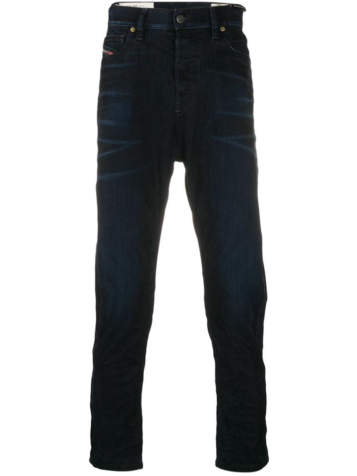 Diesel High Waist Slim-fit Jeans - Blue