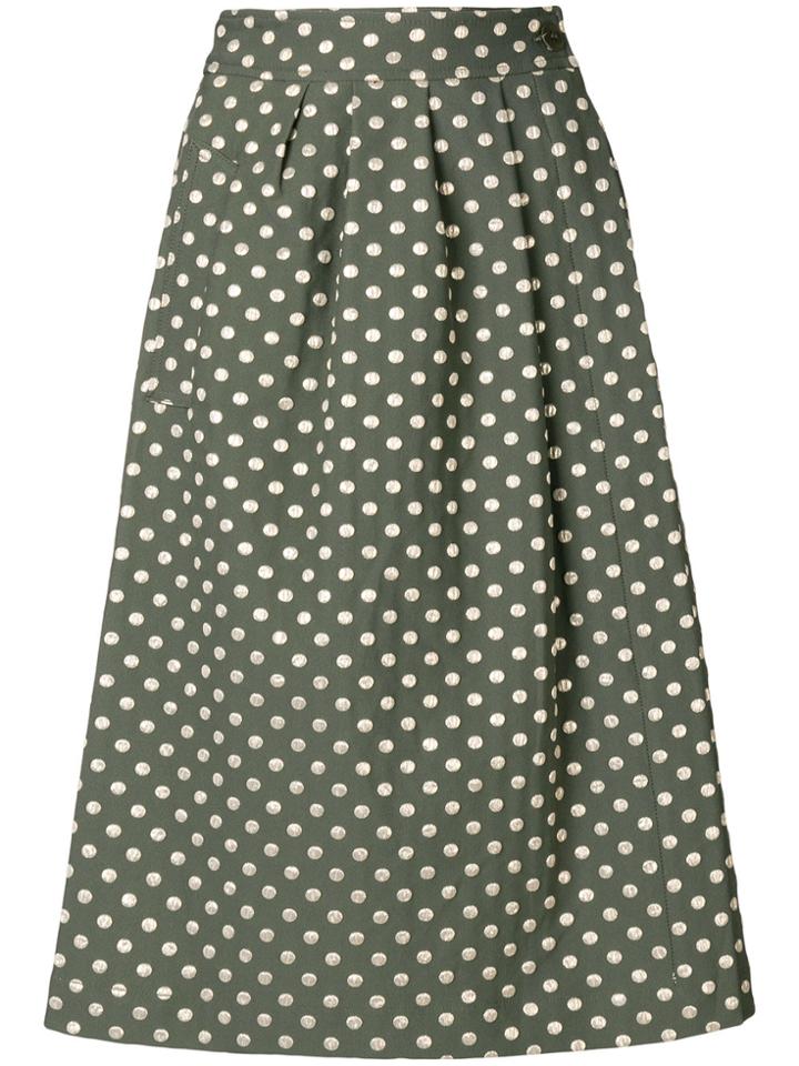 Essentiel Antwerp Polka Dot Skirt - Green