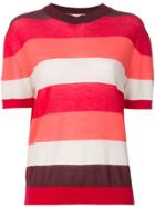 Marni Block Stripe Knitted Top - Red
