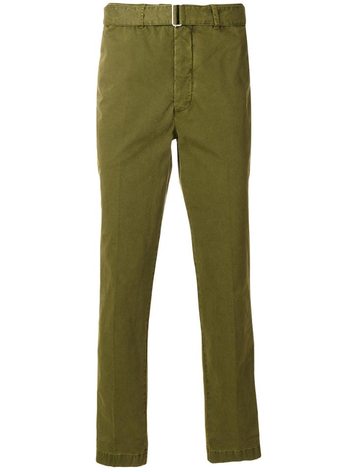 Officine Generale Straight-leg Trousers - Green