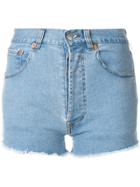 Forte Couture Kalifornia Zip Denim Shorts - Blue