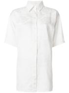 Victoria Beckham Shortsleeved Button Shirt - Nude & Neutrals