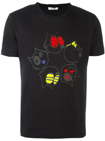 Iceberg Felix The Cat T-shirt, Men's, Size: Large, Black, Cotton