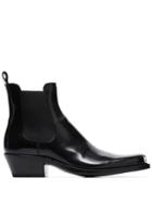Calvin Klein 205w39nyc Chris Metal Toe Cap Leather Western Boots -