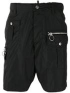 Dsquared2 Military Shorts, Men's, Size: 54, Black, Polyamide