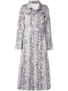 Alexander Wang Snake Print Long Coat - Multicolour