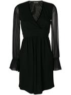 Twin-set V-neck Dress - Black