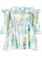 Emilio Pucci Ruffled Off-the-shoulders Blouse - Multicolour