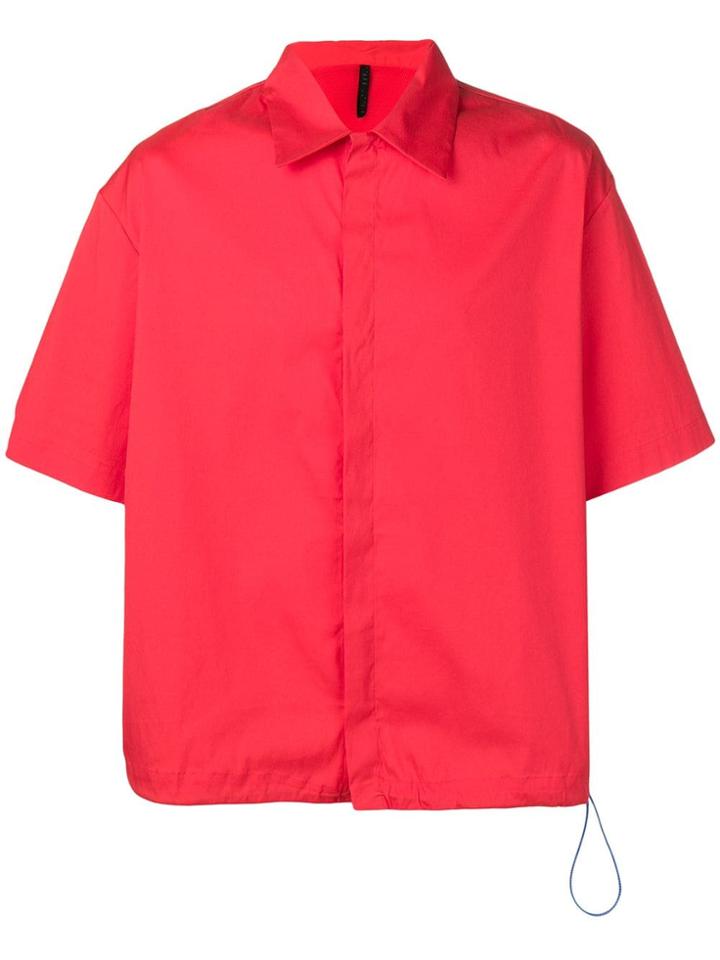 Unravel Project Oversized Shortsleeved Shirt - Red
