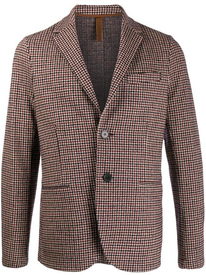 Harris Wharf London Houndstooth Blazer - Neutrals