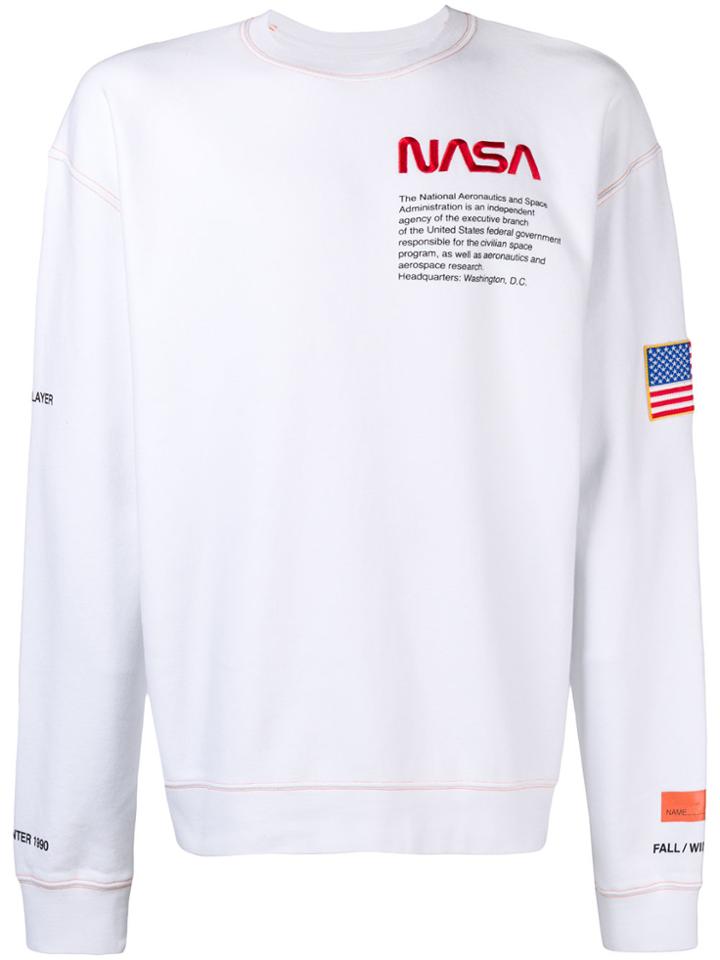 Heron Preston Nasa Sweatshirt - White