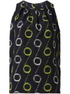 Etro Circle Print Sleeveless Blouse, Women's, Size: 40, Black, Silk