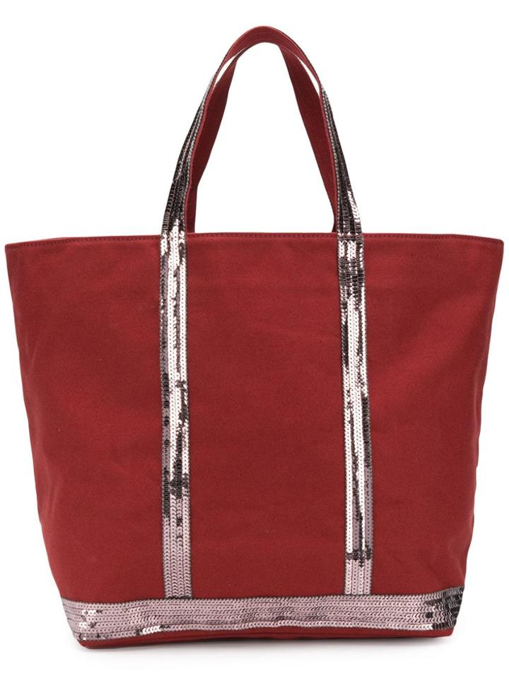 Vanessa Bruno Sequin Embellished Tote - Red
