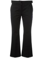 No21 Flared Cropped Trousers, Women's, Size: 40, Black, Cotton/spandex/elastane