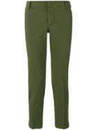 Entre Amis - Slim Fit Trousers - Men - Cotton/spandex/elastane - 38, Green, Cotton/spandex/elastane
