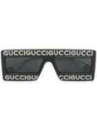 Gucci Eyewear Mask-frame Sunglasses - Black