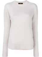 Steffen Schraut Button Detailing Pullover, Women's, Size: 40, Nude/neutrals, Cashmere