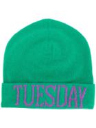 Alberta Ferretti - Tuesday Beanie - Women - Cashmere/wool - One Size, Green, Cashmere/wool