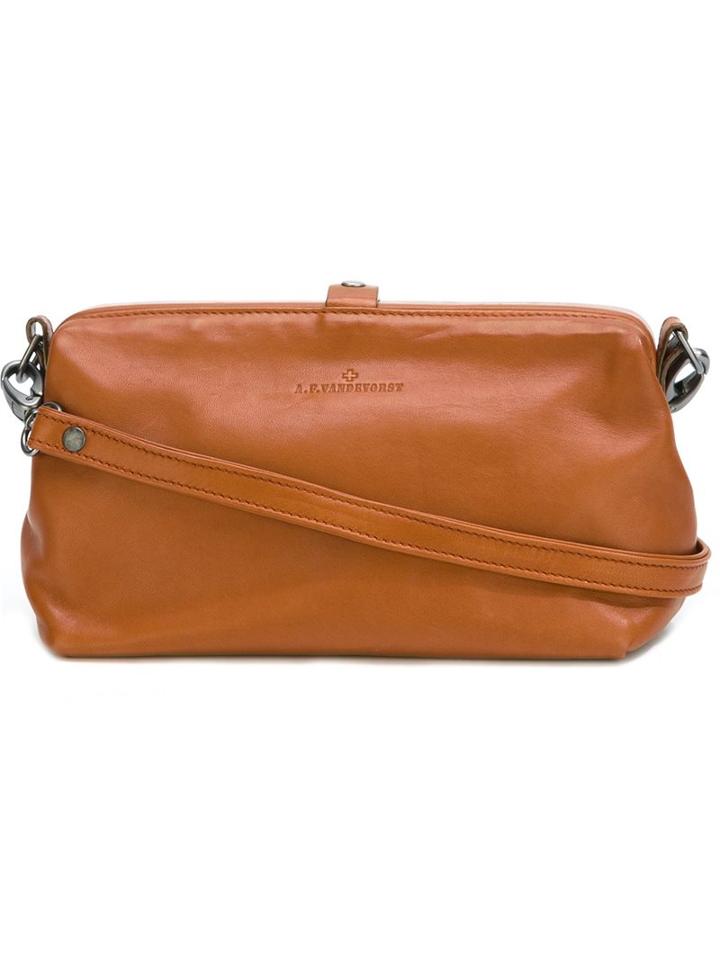 A.f.vandevorst Snap Fastening Crossbody Bag, Women's, Brown