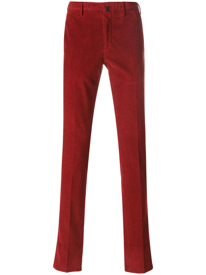 Incotex Corduroy Trousers - Red