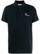 Moncler Embroidered Polo Shirt - Blue