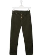 Dondup Kids Button Up Trousers - Green