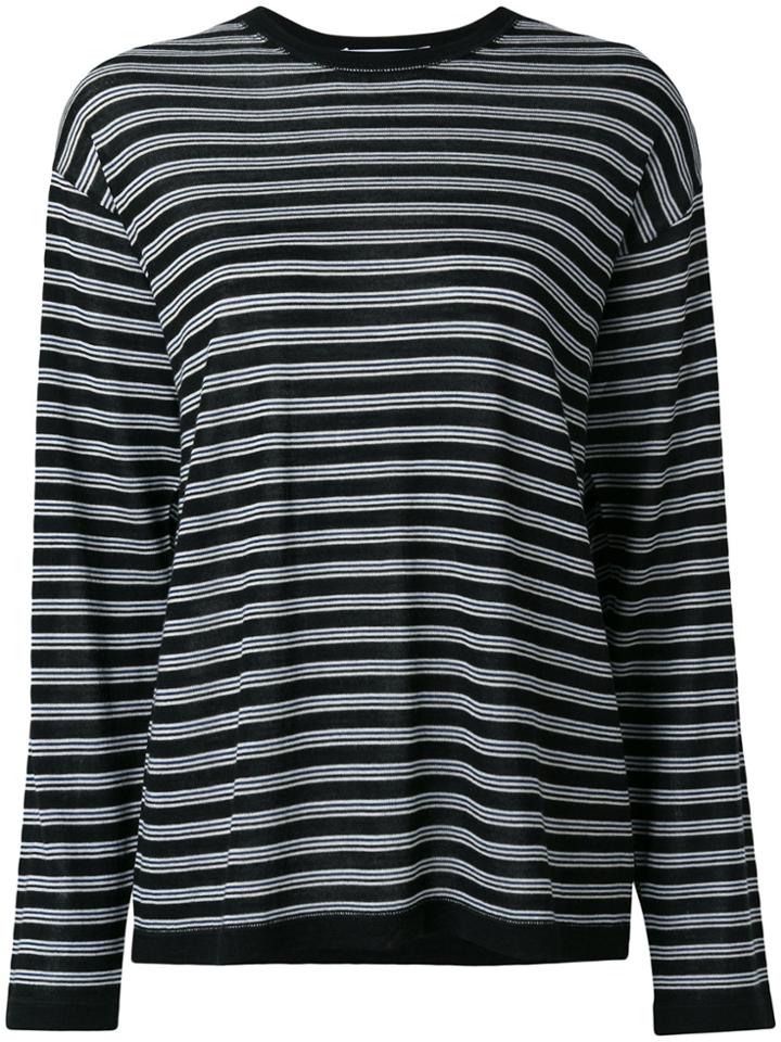 T By Alexander Wang Striped Jumper - Black