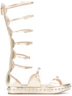 Giambattista Valli Metallic Strappy Sandals