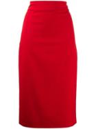 Blumarine High-waisted Skirt - Red