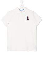 Hackett Kids Short Sleeve Logo T-shirt - White