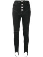 Alessandra Rich Fab High-rise Jeans - Black